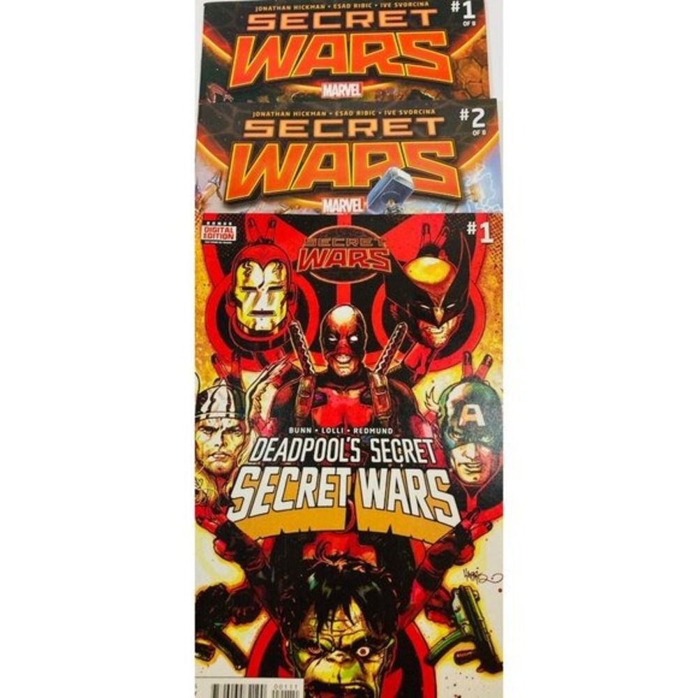 Secret Wars & Deadpools Secret Wars #1-2‎ Marvel Comic Set